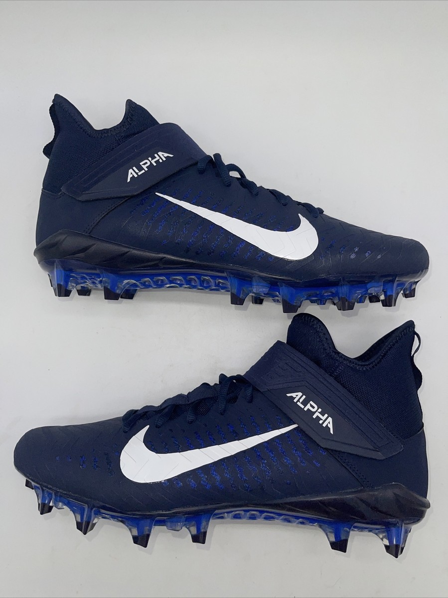 Nike Alpha Menace Pro 2 Mens AQ3209-401 Navy Blue Football Cleats