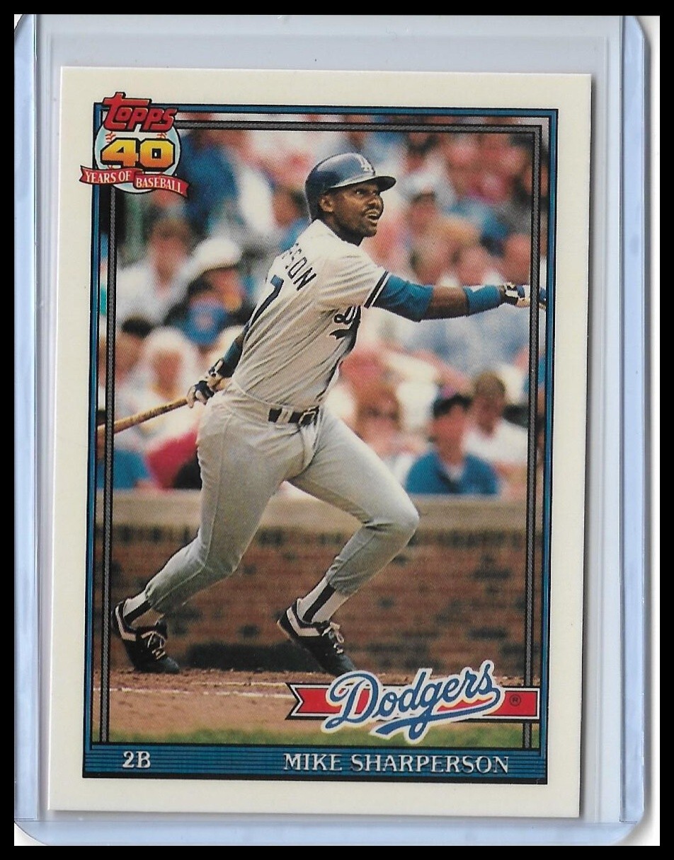 1991 Topps Tiffany - Mike Sharperson #53