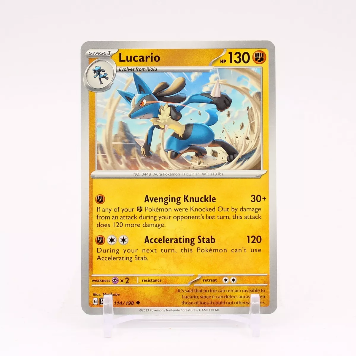 Lucario - 114/198 Scarlet & Violet Uncommon Pokemon - NM/MINT – The  PokéTrade Emporium