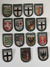 15x WHW Winterhilfswerk - Stadtwappen / Grenzlandwappen - WK2 WW2