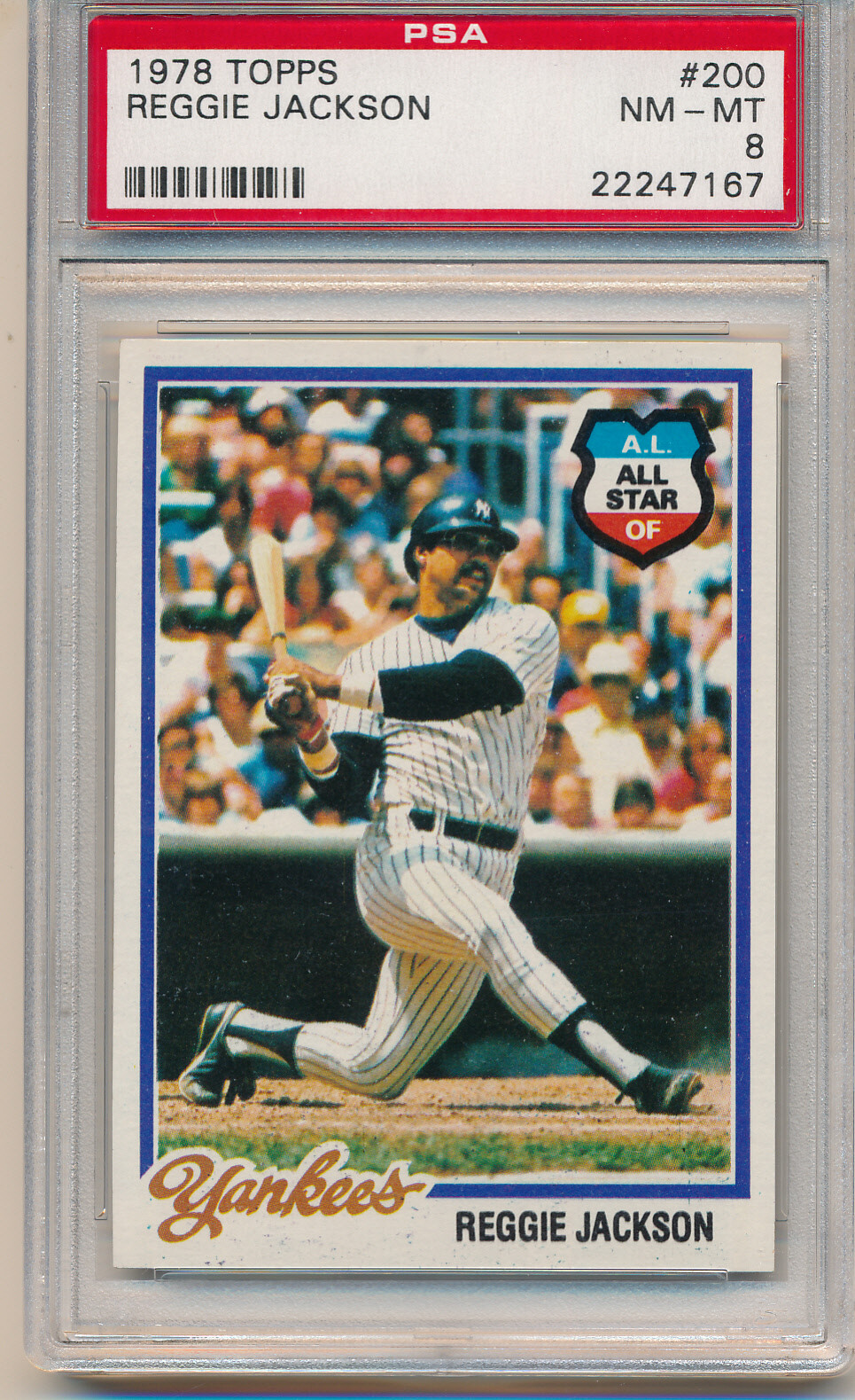 1978 Topps Reggie Jackson (HOF) (#200) PSA8 PSA (#02)