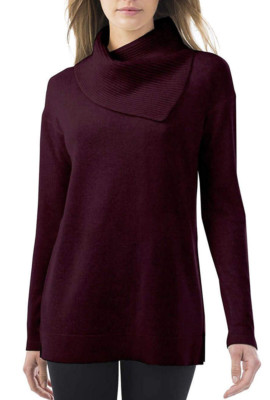 Celeste Women's Wool/Cashmere Blend Pullover Sweater Port 