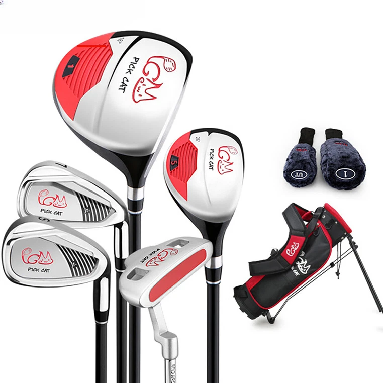 Kids Golf Club Full Set Beginner's Golf Training Set Wood Iron Swing Putter New - Image 2 of 4