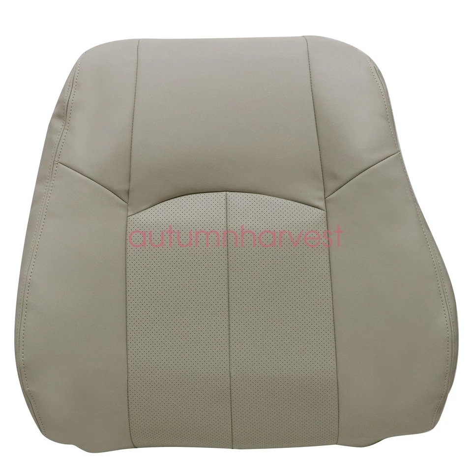 Front Bottom / Top Perforated Leather Seat Cover Tan For 2008-2013 Infiniti G37 - Image 4 of 4