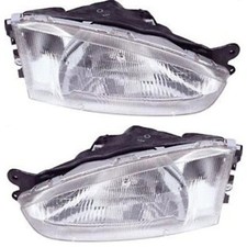 Headlight Mr296307 Mr296308 Set Of 2 For 1997-2001 Mitsubishi Mirage De Ls