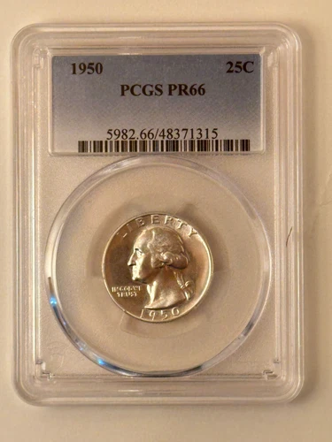 1950 Washington Quarter PCGS PR66