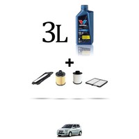 Hoffcar Wartungsset 4 Filter Und 3L ÖL FüR Suzuki Ignis II 1.3 51Kw Ab 2003