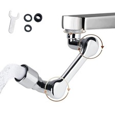 1 Pc Universal 1080  Swivel Robotic Arm Faucet Aerator Arm Extension ABS