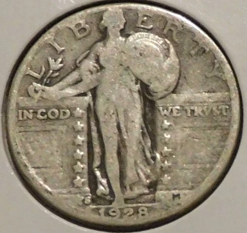 Silver Quarter - Standing Liberty - 1928-S [721]