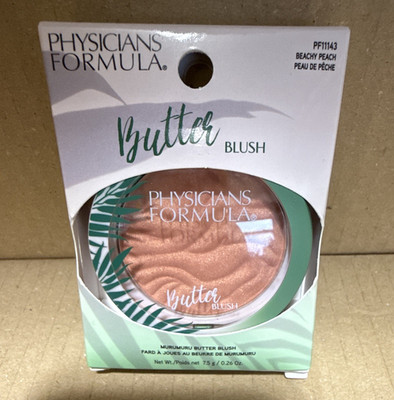 Physicians Formula Butter Blush Beachy Peach Mirror/Brush SPF 15 0.26 oz
