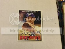 2016 Topps Heritage Taylor Jungmann #489 Shortprint