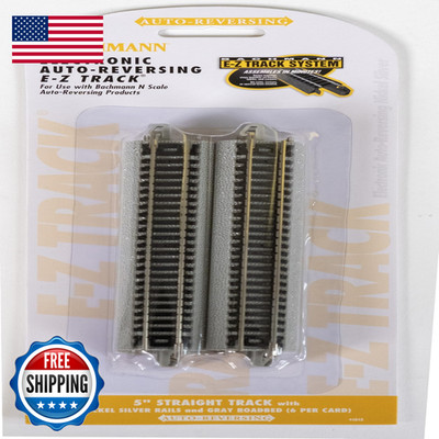 Bachmann Industries E-Z Track Nickel Silver Auto-Reversing 5 Track 6/Card N