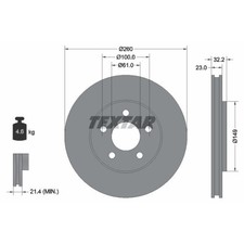 Disque de frein Chrysler STRATUS