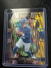 2025 Panini Select - Premier Level Jaxson Dart #193 Black & Gold Shock Prizm (RC