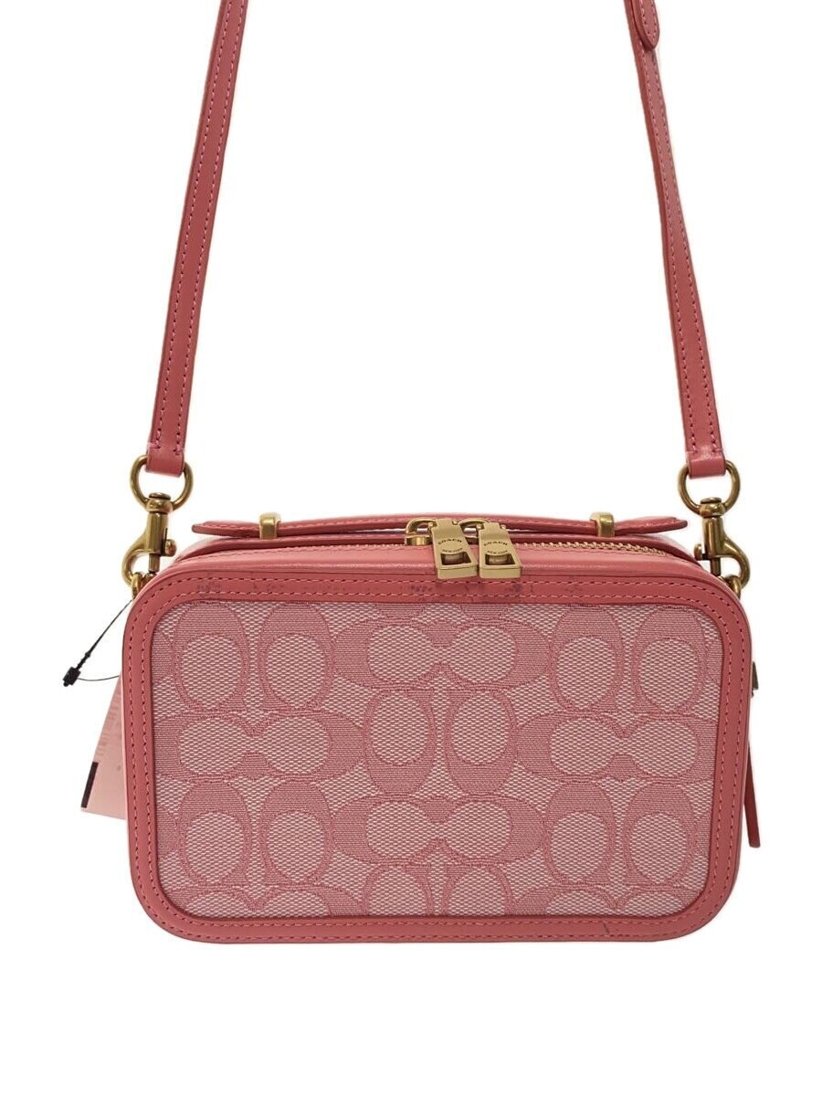 COACH Signature Pink Shoulder Bag C3937 Leather Crossbody