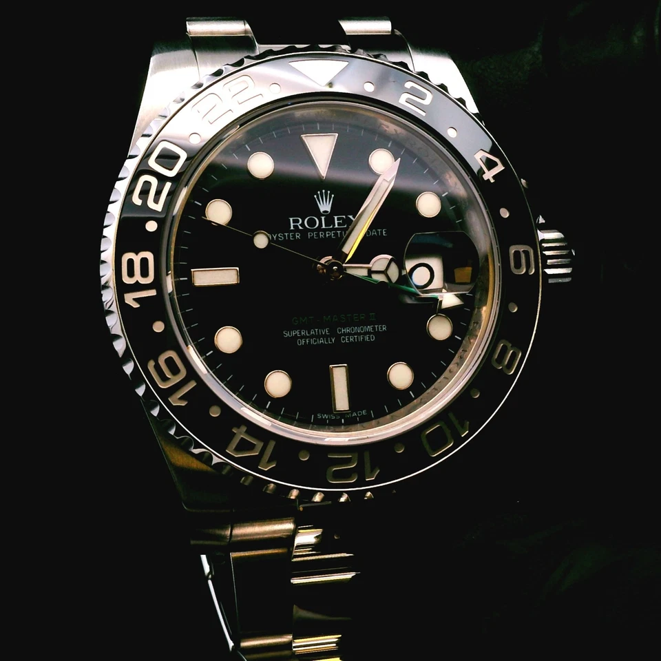 Браслет Rolex GMT-Master II 116710LN Silver Oyster с черным ободком - Изображение 2 из 4