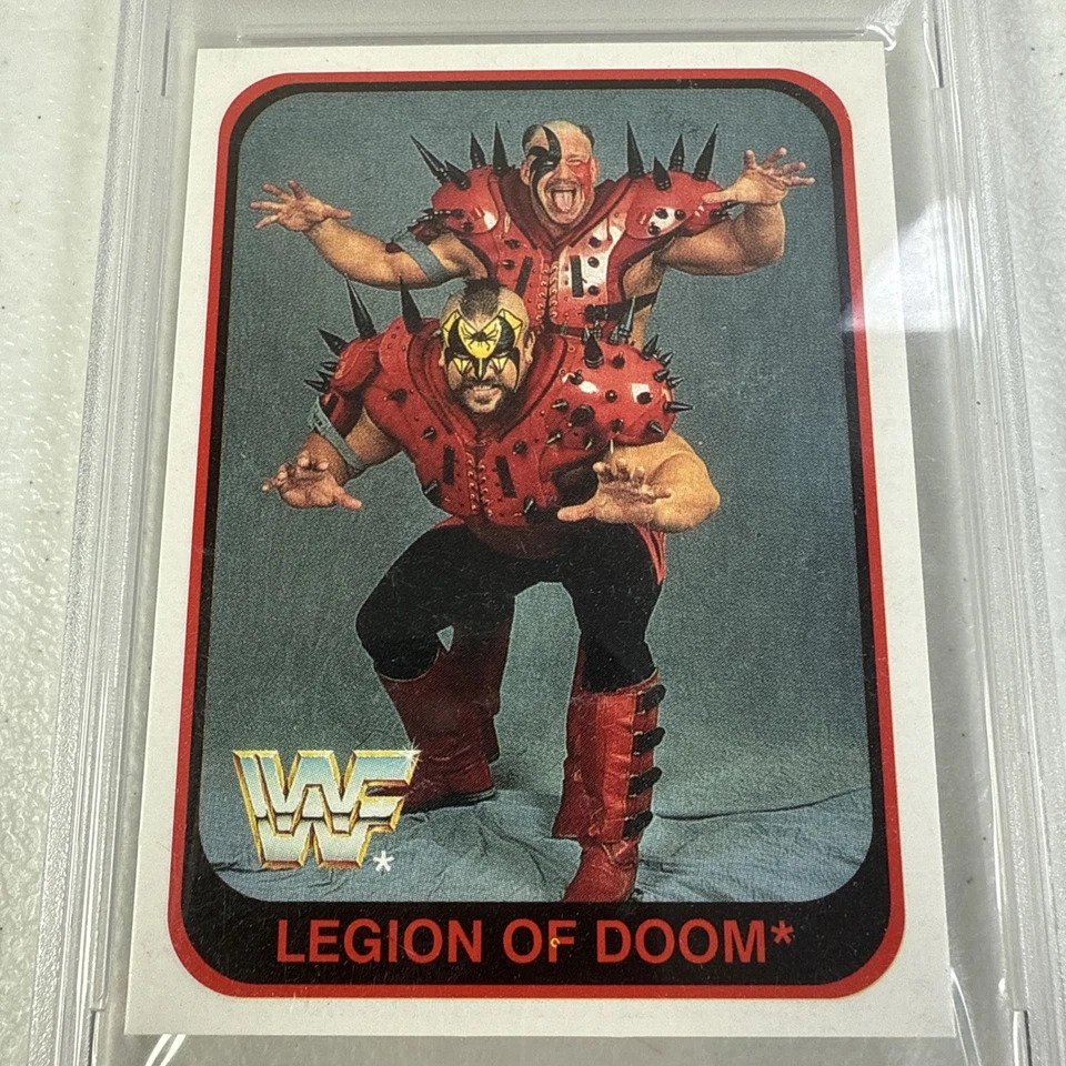 1991 Merlin WWF Legion of Doom Road Warriors #75 PSA 9 Italian Wrestling Card - Image 2 of 4