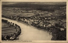 Ak Kadelburg Küssaberg Baden Württemberg, Luftbild von  Fluss,... - 11512246