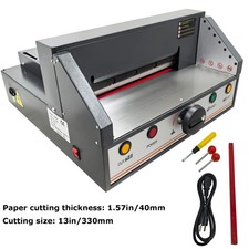 110V 13 inch Desktop Electric Paper Cutting Machine Cutting Thickness 1.57 inch