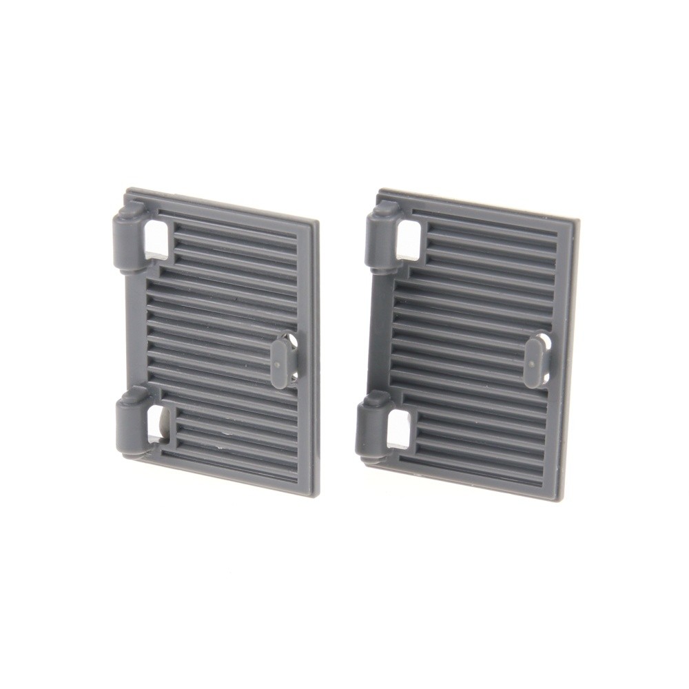 2X Lego Door Leaf 1X2X3 New Dark Grey Hinge With Handle Shutter 60800A
