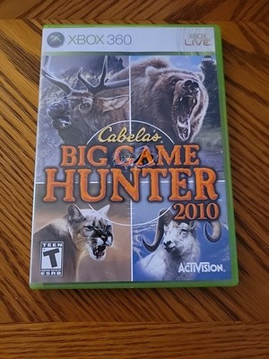 Xbox 360 Live Video Game Cabela's Big Game Hunter 2010 Complete With Manual CIB
