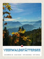 Holzschild 40X30 Cm VierwaldstäTtersee Wanderung Natur Bildmotiv Reisemotiv Euro