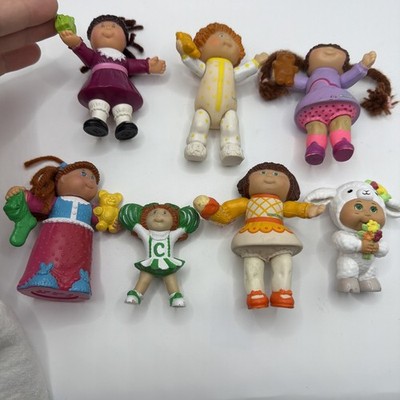 Cabbage Patch Kids  Mixed Years Doll Mini Figures Figurines Lot of (7)