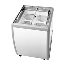 Uimoso Commercial Ice Cream Display Case 5.6 Cu.ft Gelato Freezer Cabinet