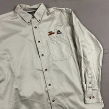 Vintage Swingster Dekalb Asgrow Tan Longsleeve Polo Sz XL