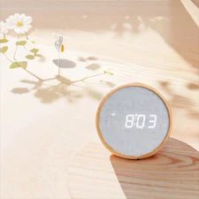 Wooden Digital Alarm Clock Silent Table Clock Modern Home Decoration for bedroom