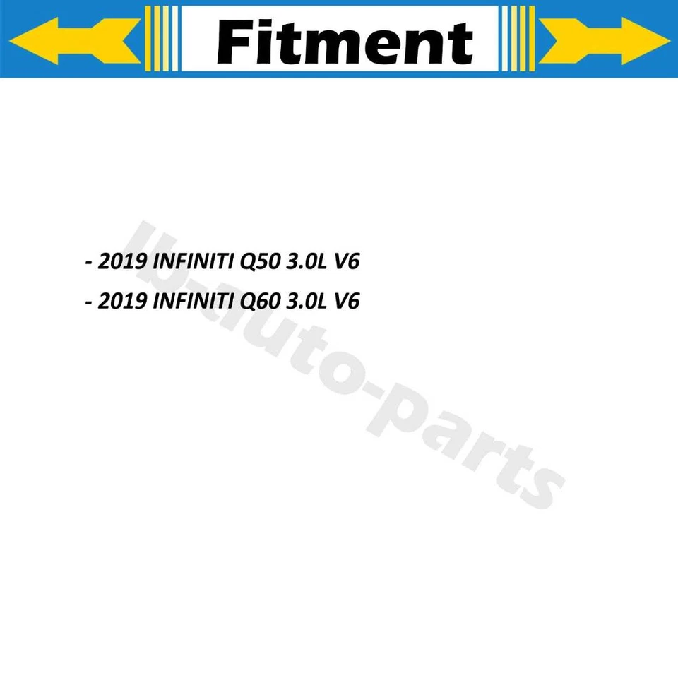 4x Manguera de freno delantera trasera para Infiniti Q50 2019 Infiniti Q60 2019 Foto 2 de 4