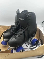 Chicago Skates Mens Rink Roller Skates Quad US 6 CRS405 405 Black Blue Wheels
