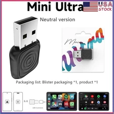 Mini 5.0 Ultra Wireless CarPlay Android Auto Adapter Auto Connection Mini-Ultra