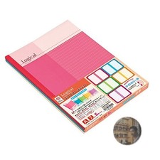 Nakabayashi Logical Notebook B5 A-ruled 5-Pack Colorful Paper 70gsm New
