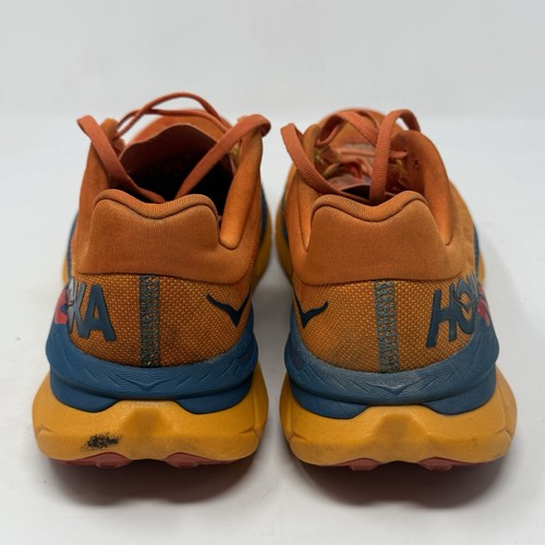 Scarpe da corsa sportive Hoka One One Tecton X sneakers uomo 8,5 D arancione blu - Foto 12 di 21