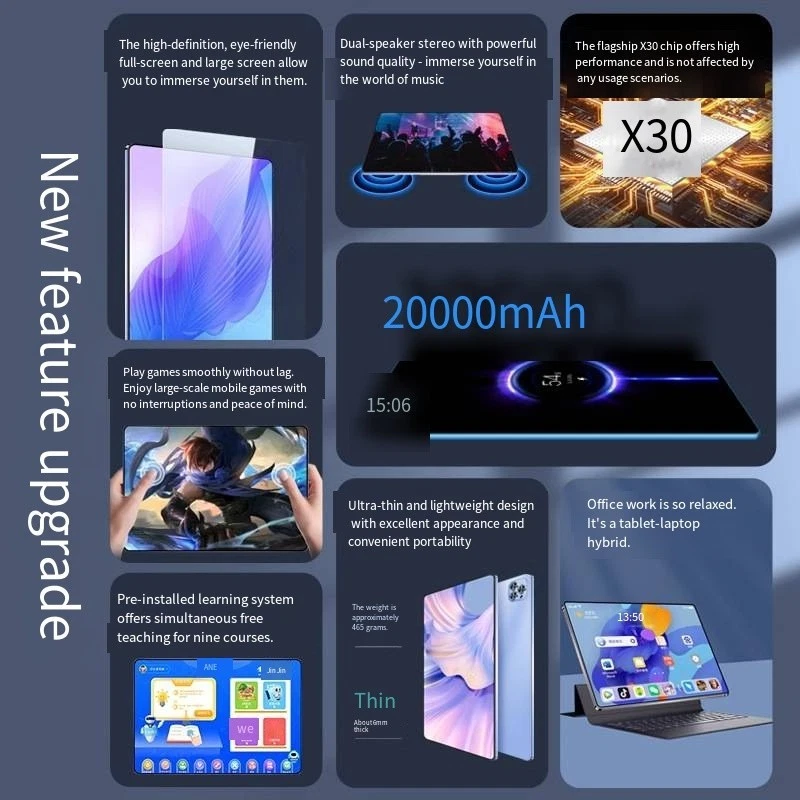 Tablet Pad Pro Unlocked 5G Android Device - 2-in-1 for Office, Entertainment - Image 3 of 4