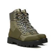 Franco Sarto Women Khaki Balin Outdoors Lace-up Ankle Hiking Boots Size 8.5M