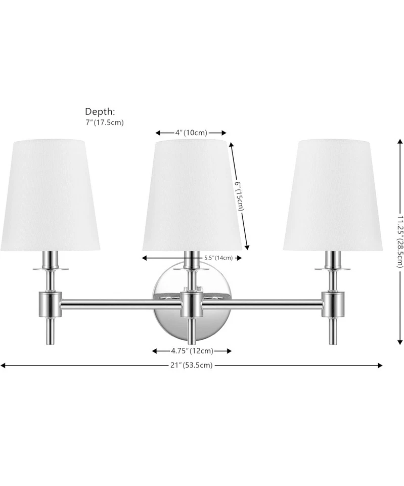 Arandela de parede contemporânea moderna SAFAVIEH Home Lighting Collection Davielle 21" - Imagem 3 de 3