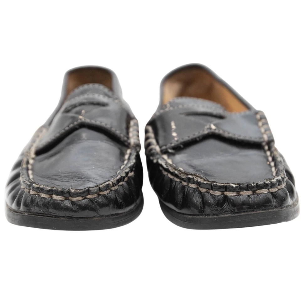 Cole Haan 学步儿童黑色漆皮鞋头 Air Penny 乐福鞋 8 码 — 第 3/4 张图片