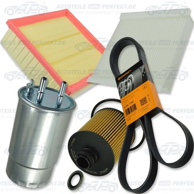 Inspektionskit Filter Satz Paket XXL (P) FIAT DOBLO OPEL COMBO D 1,6D+ a m.S/S