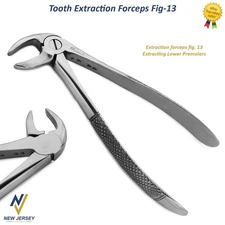 Surgical Lower Premolar Extraction Forceps Fig-13 Dental Tooth Extracting Pliers