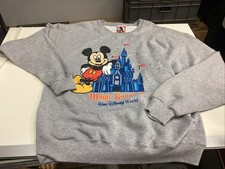Magic Kingdom Disney Sweatshirt Mickey Inc Size LG Fleece Gray