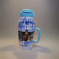 Tal 40oz Ranger Basin Water Bottle Double Insulated Blue White Tie Dye  Handle