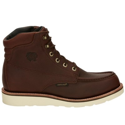 Chippewa Edge Walker 6 Inch Waterproof Lace Up Wedge Work  Mens Brown  2 G2U