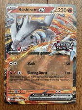 Reshiram EX 020/086 Full Art White Flare Pokemon Card NM