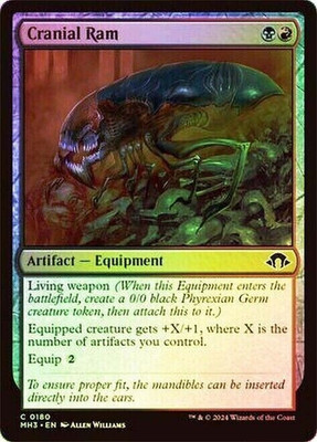 mtg magic Cranial Ram FOIL ENGLISH FRENCH Widder Schädel modern horizons 4 available