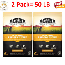 50LB/2Pack ACANA High Protein Dry Dog Food - Supports Digestion, Skin & Coat He 1.04 per pound