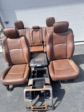 Ram Longhorn Brown Leather Crew Cab Seats 13-18 1500 2500 3500 Ram Longhorn Brown Leather Crew Cab Seats 13-18 1500 2500 3500