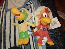 Disney Store Jose Carioca, Panchito, 3 Cabelleros Bean Bag Plush NEW