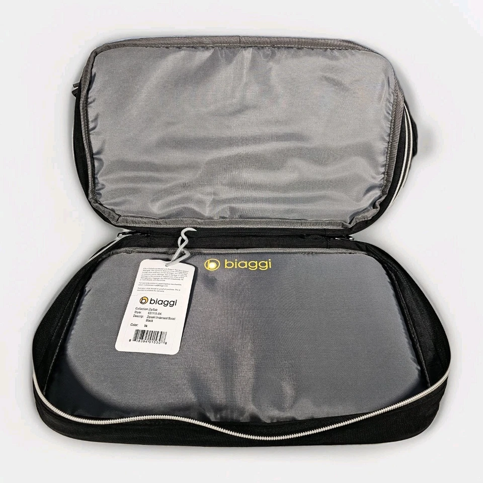 Bolsa de mano Biaggi Zipsak Boost Max negra plegable debajo del asiento ruedas de equipaje nueva con etiquetas Foto 3 de 4